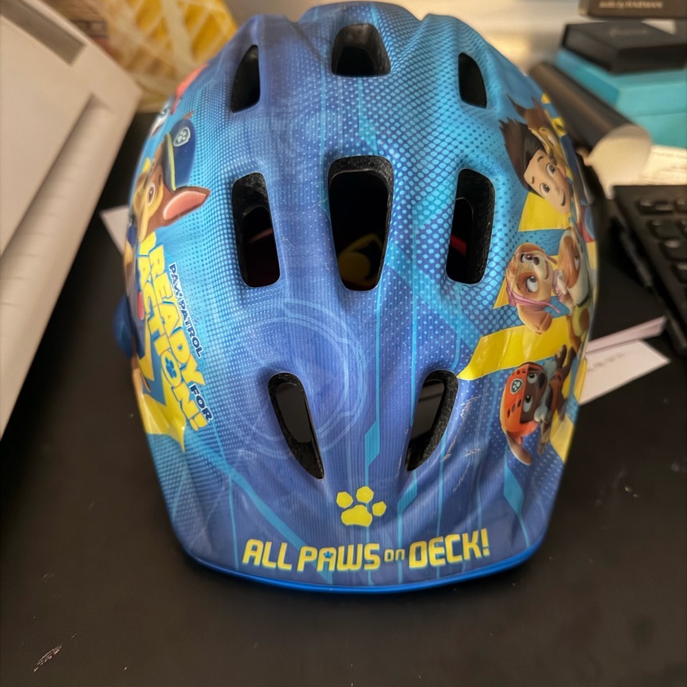 Paw Patrol Blue Kids Helmet with Characters